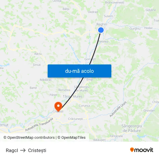 Harta de Ragcl către Cristeşti