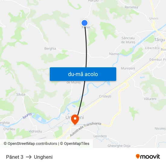 Harta de Pănet 3 către Ungheni