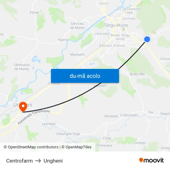 Harta de Centrofarm către Ungheni