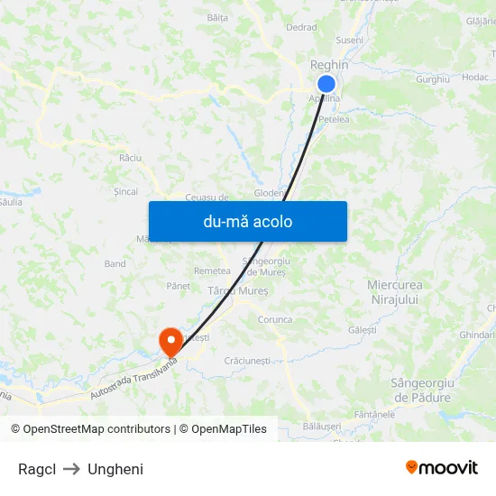 Harta de Ragcl către Ungheni
