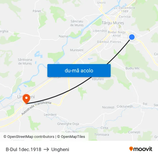 Harta de B-Dul 1dec.1918 către Ungheni