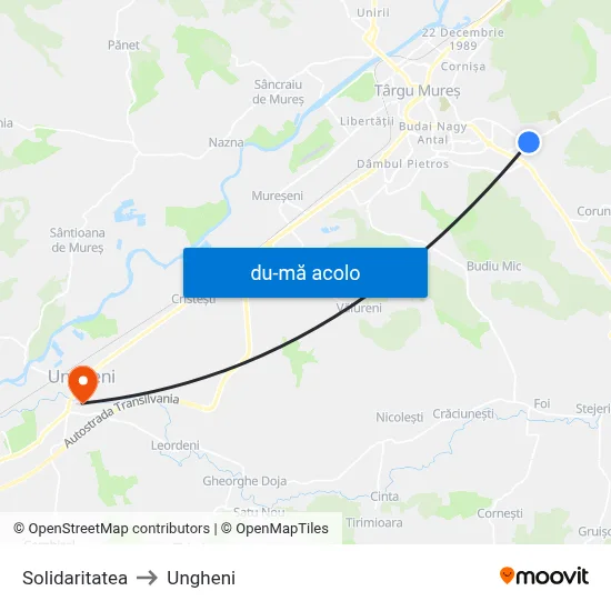 Harta de Solidaritatea către Ungheni