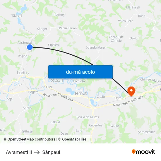 Harta de Avramesti II către Sânpaul