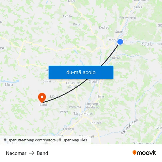 Harta de Necomar către Band