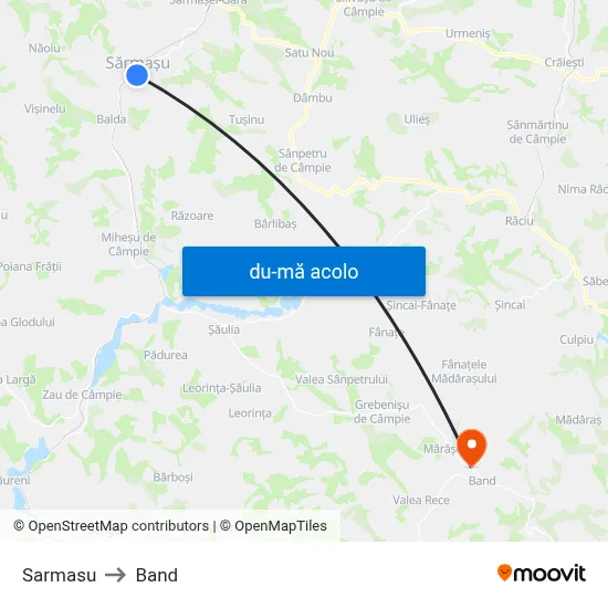 Harta de Sarmasu către Band