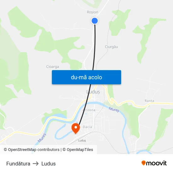 Harta de Fundătura către Ludus