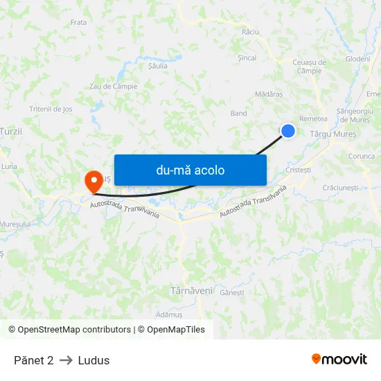 Harta de Pănet 2 către Ludus