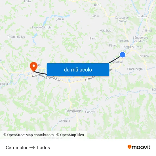 Harta de Căminului către Ludus