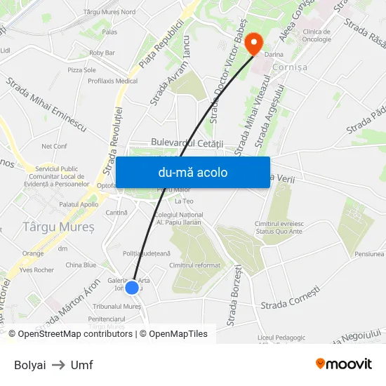 Harta de Bolyai către Umf