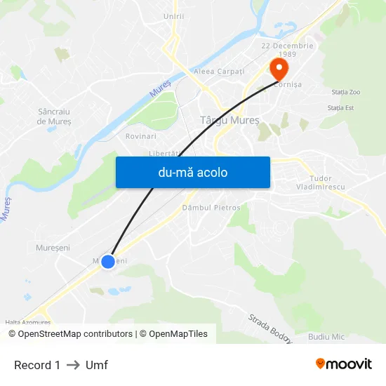 Harta de Record 1 către Umf