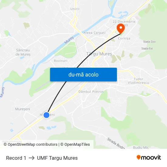 Harta de Record 1 către UMF Targu Mures