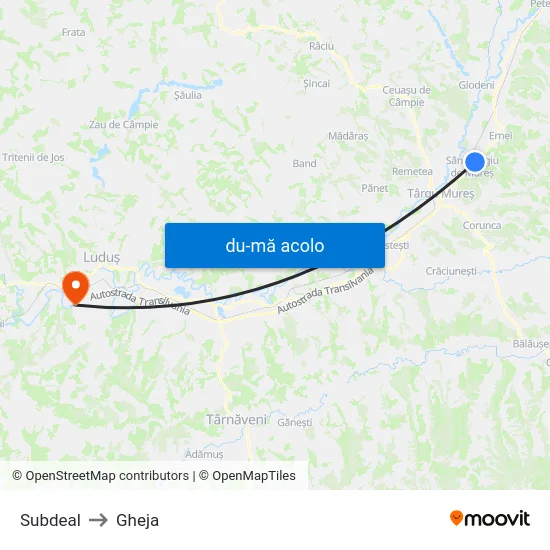 Harta de Subdeal către Gheja