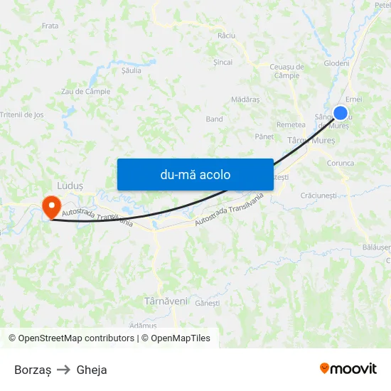 Harta de Sângeorgiu De Mureș | Attiservice către Gheja