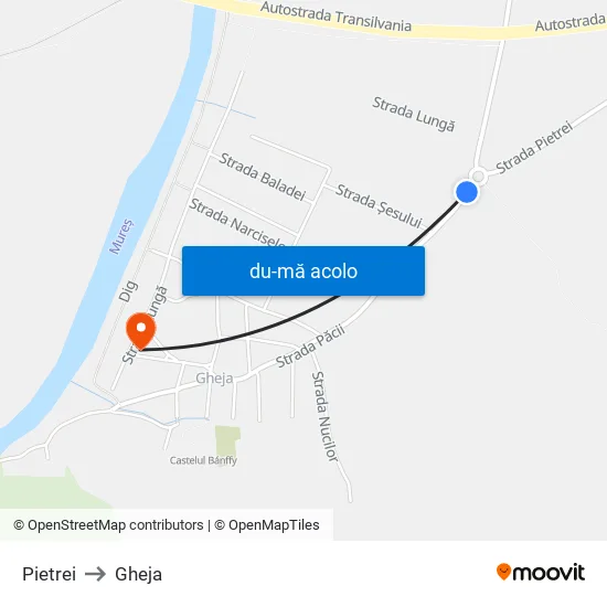 Harta de Pietrei către Gheja