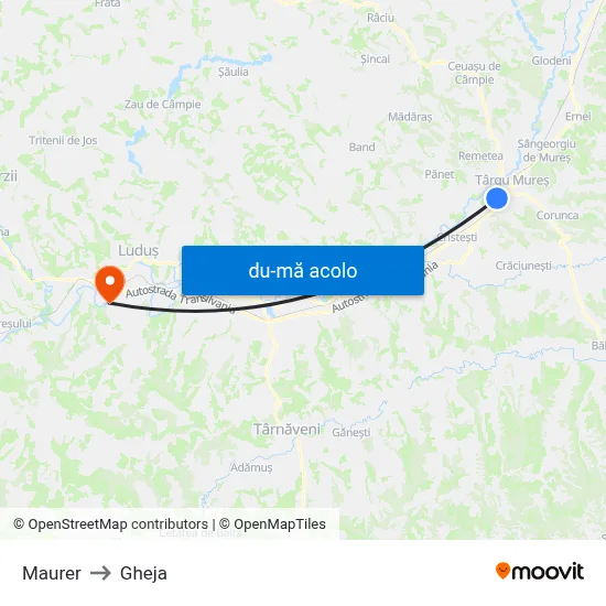 Harta de Maurer către Gheja