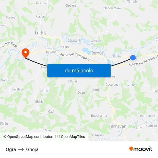 Harta de Ogra către Gheja