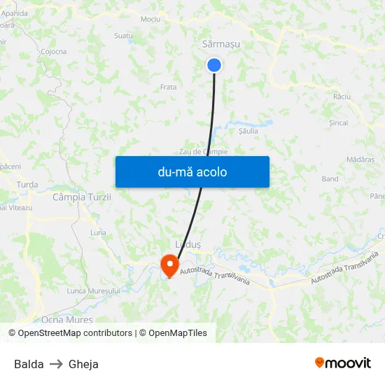 Harta de Balda către Gheja