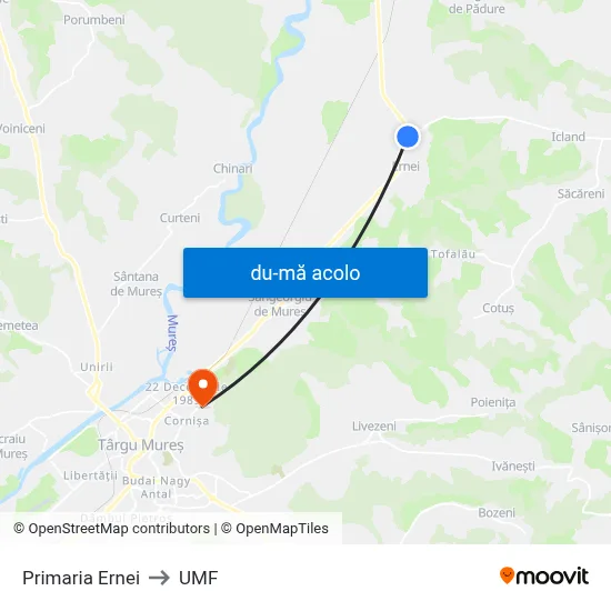 Harta de Primaria Ernei către UMF