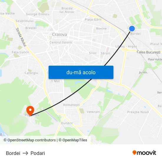 Harta de Bordei către Podari