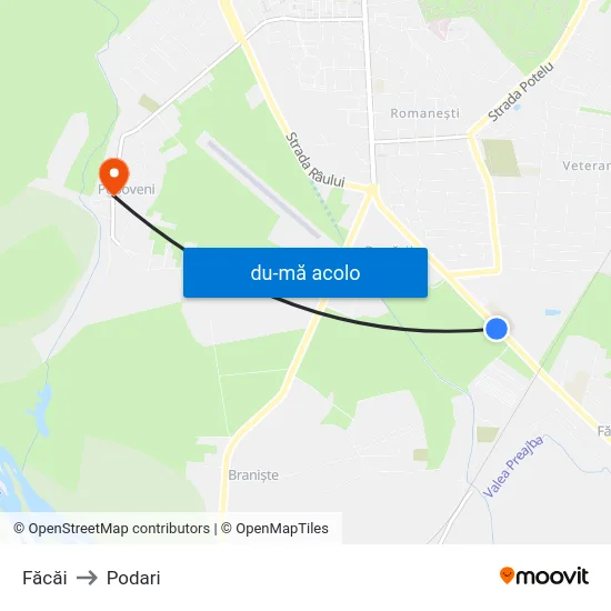 Harta de Făcăi către Podari