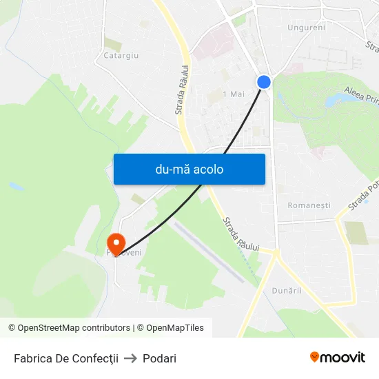Harta de Fabrica De Confecţii către Podari