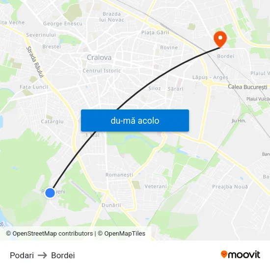 Harta de Podari către Bordei