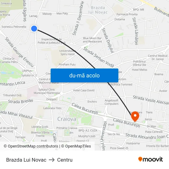 Harta de Brazda Lui Novac către Centru