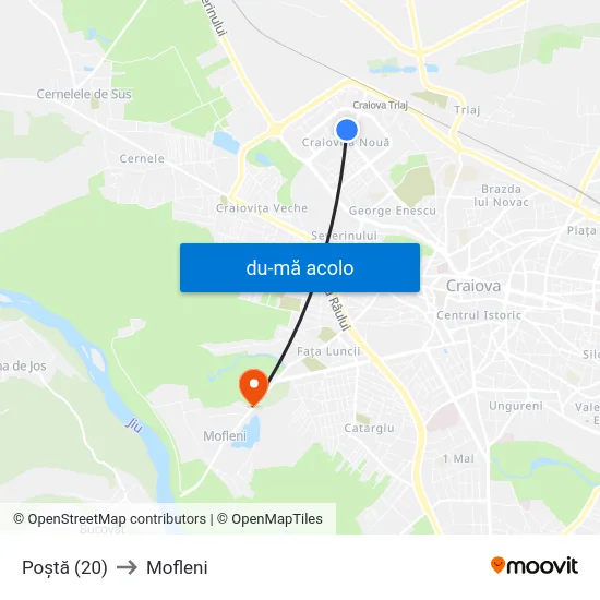Harta de Poștă (20) către Mofleni
