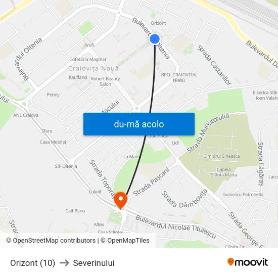 Harta de Orizont (10) către Severinului