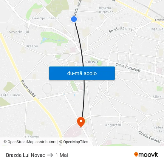 Harta de Brazda Lui Novac către 1 Mai