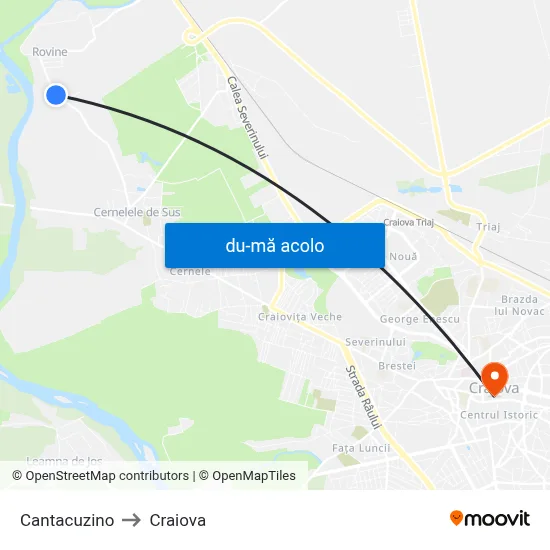 Harta de Cantacuzino către Craiova