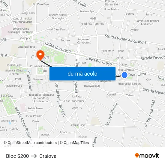 Harta de Bloc S200 către Craiova