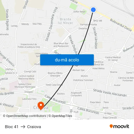 Harta de Bloc 41 către Craiova