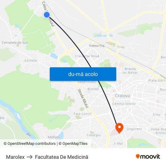 Harta de Marolex către Facultatea De Medicină