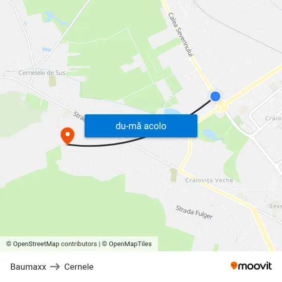 Harta de Baumaxx către Cernele