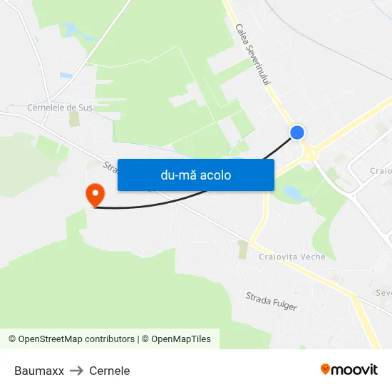 Harta de Baumaxx către Cernele