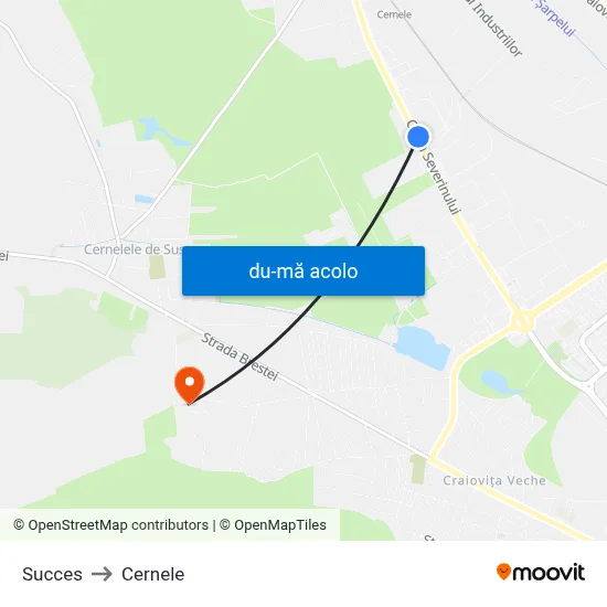 Harta de Succes către Cernele