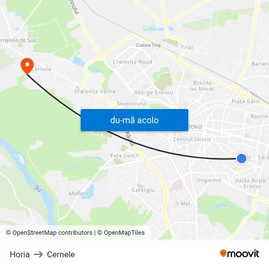 Harta de Horia către Cernele