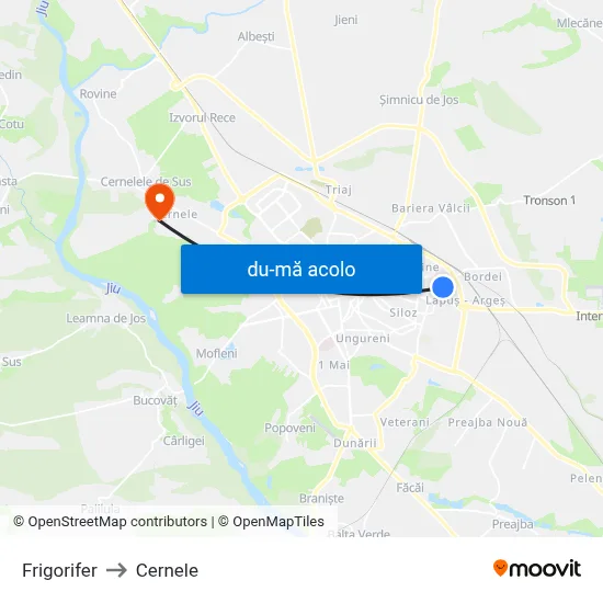 Harta de Frigorifer către Cernele