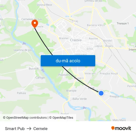 Harta de Smart Pub către Cernele