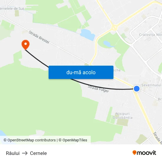 Harta de Râului către Cernele