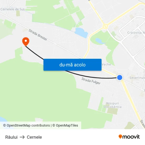 Harta de Râului către Cernele