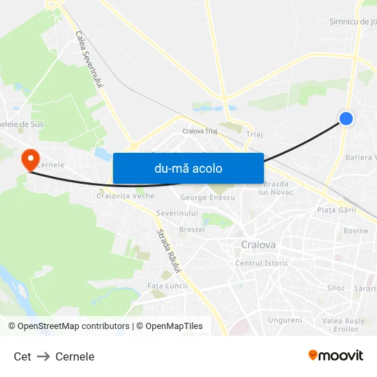 Harta de Cet către Cernele