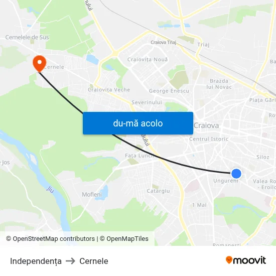 Harta de Independența către Cernele