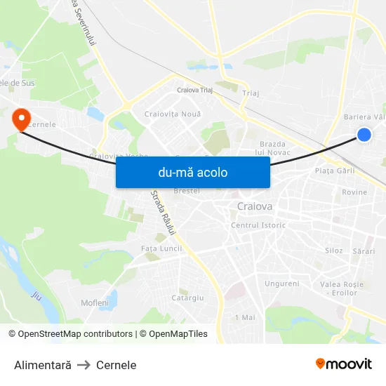 Harta de Alimentară către Cernele