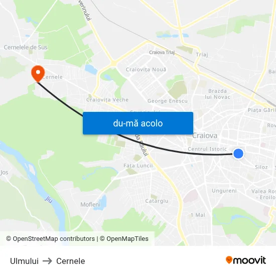 Harta de Ulmului către Cernele