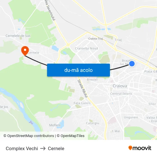 Harta de Complex Vechi către Cernele