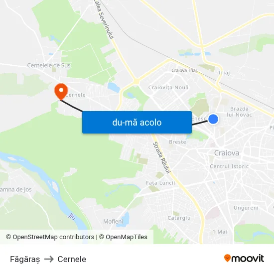 Harta de Făgăraş către Cernele