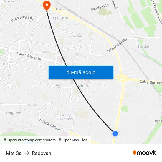 Harta de Mat Sa către Radovan