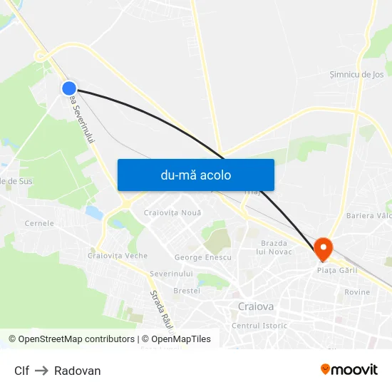 Harta de Clf către Radovan